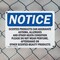 Signmission Scented Products Can Aggravate Asthma Allergies, 14 in W x Rectangle, Plastic OS-2PACK-NS-P-1014-L-18250 - alternate 6